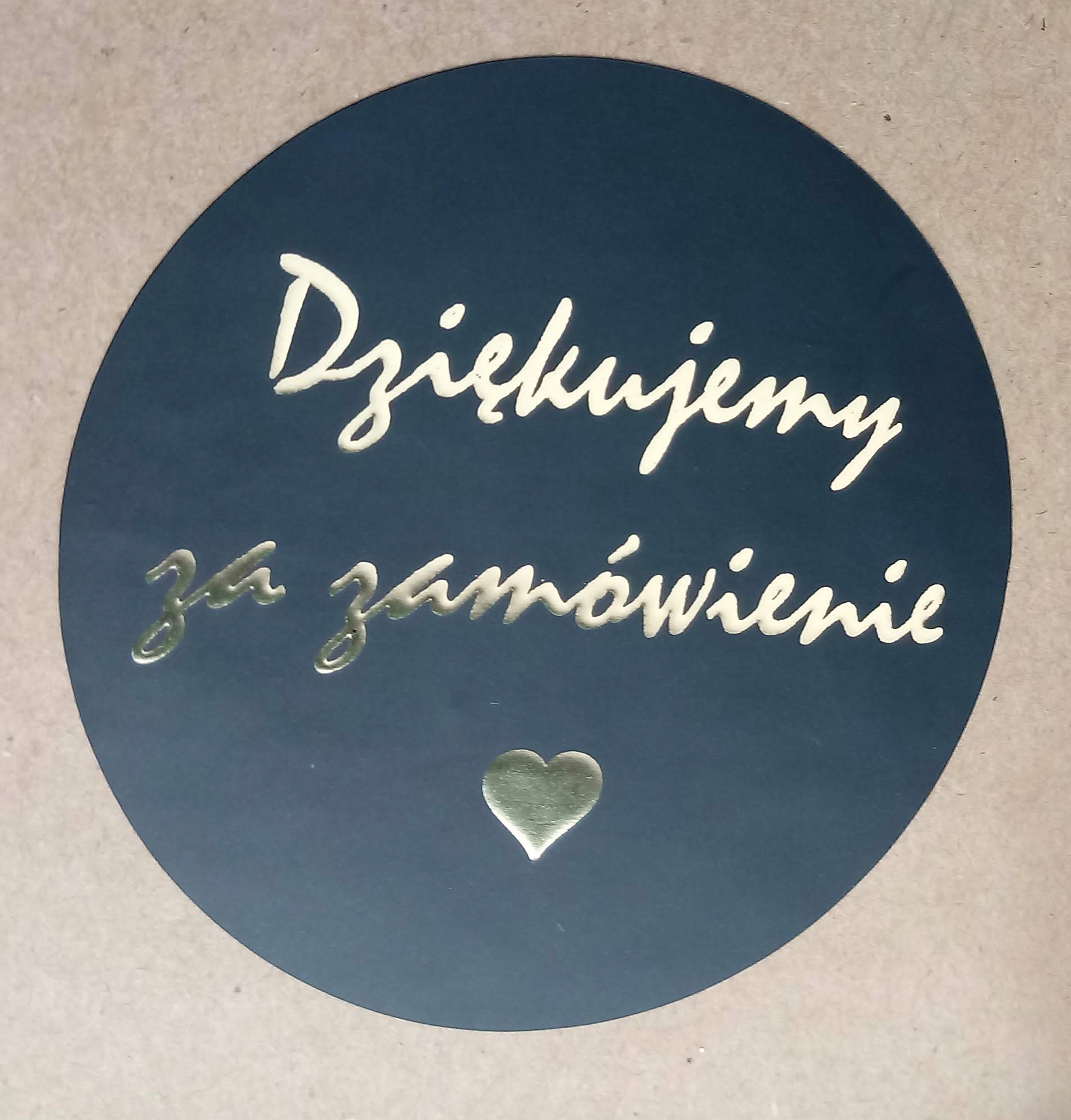 

Naklejki Dziękujemy Za Zamówienie Złote 6cm 35szt