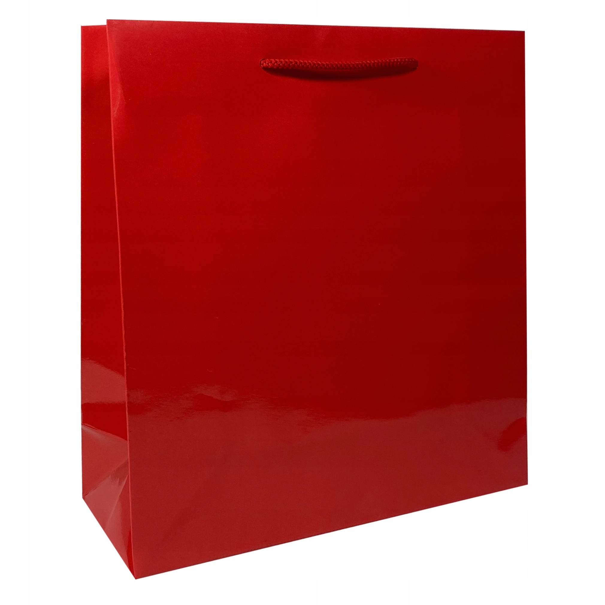 

Torebka papierowa laminowana Czerwona 24x9x27cm