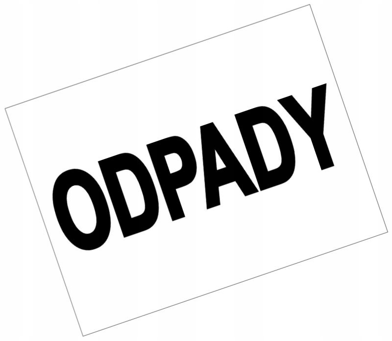 

Magnes Odpady 40x30 na magnesie Tablica tabliczka