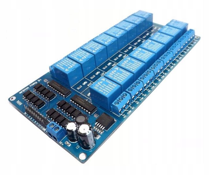 

Moduł 16x Kanał Przekaźnik 12V 10A Avr Arm Arduino