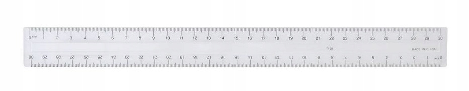

Linijka 30 cm Przezroczysta Plastikowa
