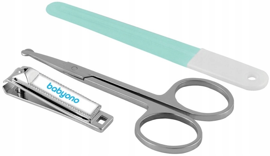 BABYONO ZESTAW KOSMETYCZNY PAZNOKCI CĄŻKI NOŻYCZKI