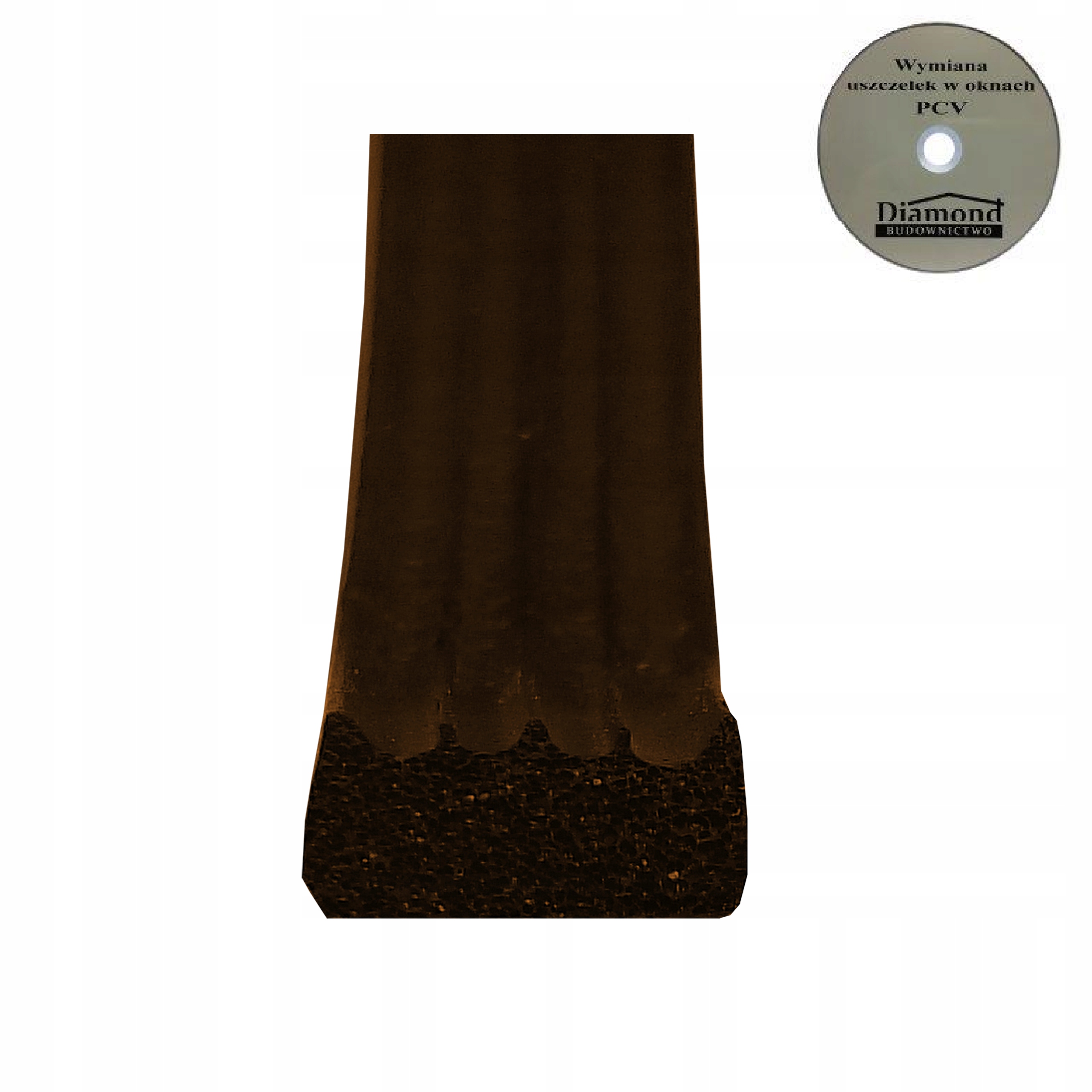 Uszczelka do okna okien okienna BRĄZ SD-58 9x4mm