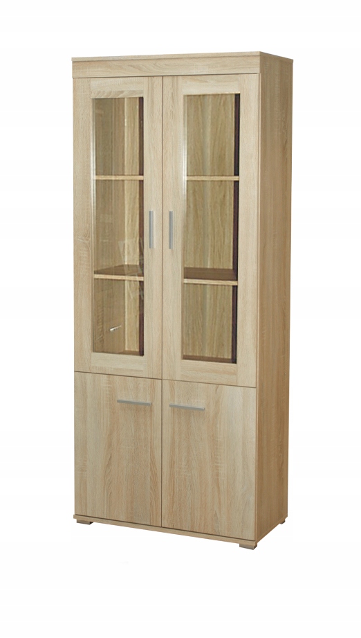 

Witryna ze szkłem klasyczna 80cm dąb sonoma M-17