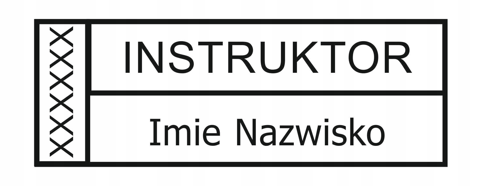 

pieczątka Instruktor Nauki Jazdy Egzaminator