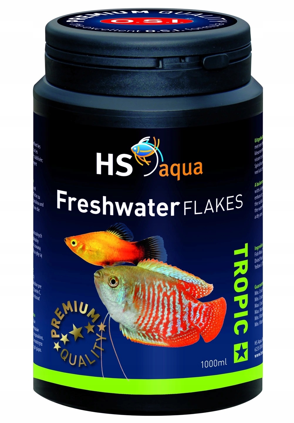 Levně krmivo pro ryby Hs Aqua Freshwater Flakes 1000 ML (0030106)