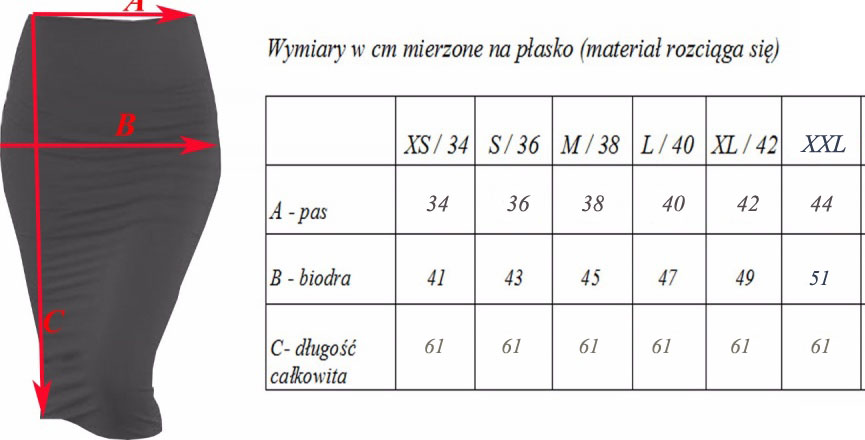 XS TUBA PEPITKA spódnica midi ołówkowa dzianina 34 Długość midi