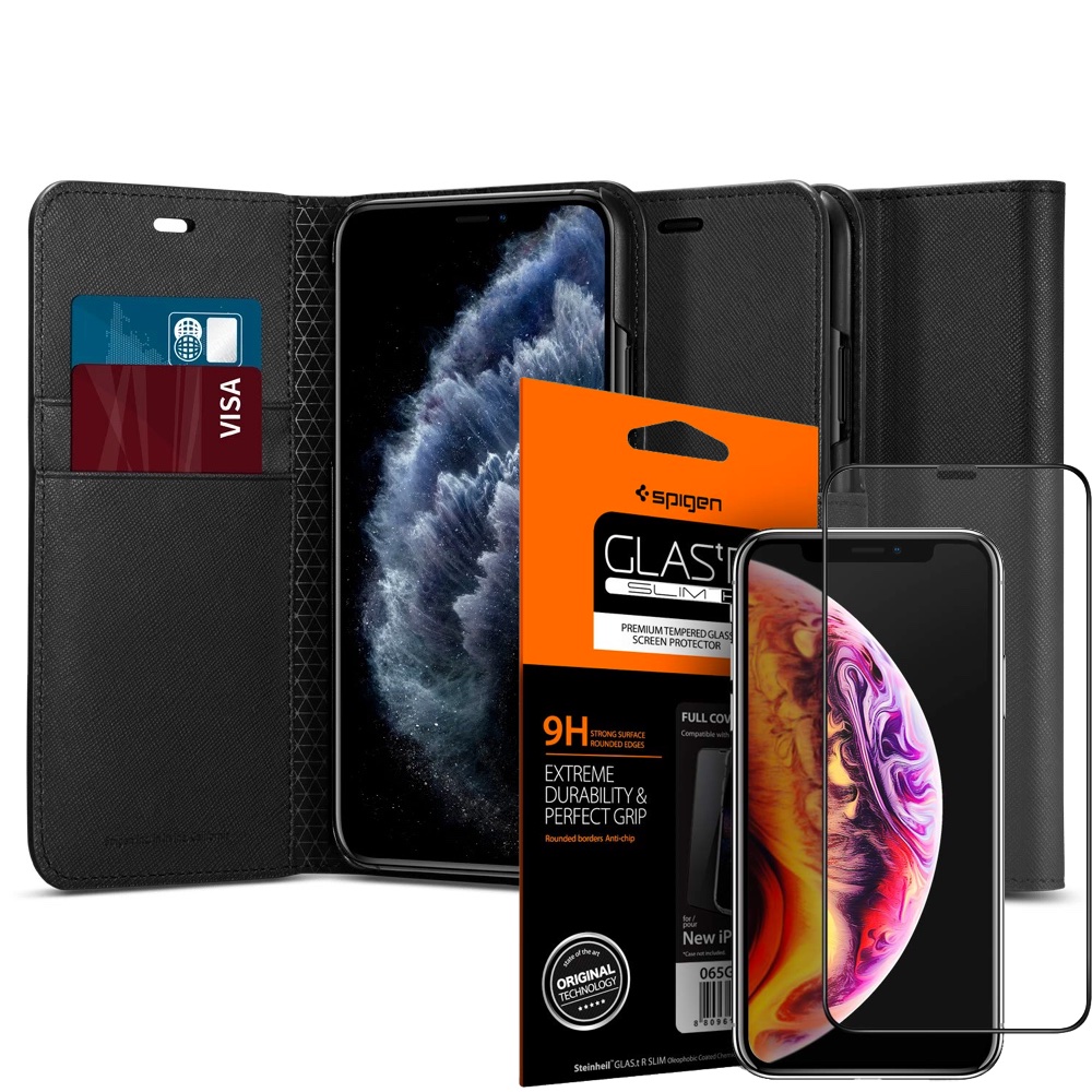 

Etui Do Iphone 11 Pro 5,8 Spigen Wallet +szkło Spg
