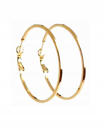 

Klasyczne kolczyki koła złote/srebrne Colibra moda