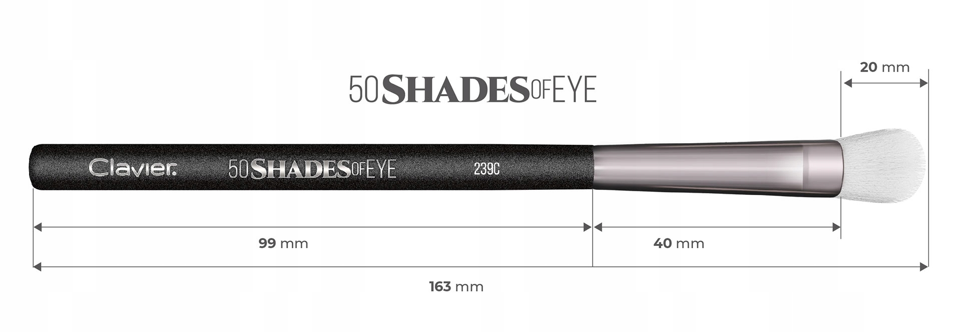 PĘDZEL CLAVIER „50 SHADES OF EYE” 239C Liczba pędzli pojedynczy pędzel
