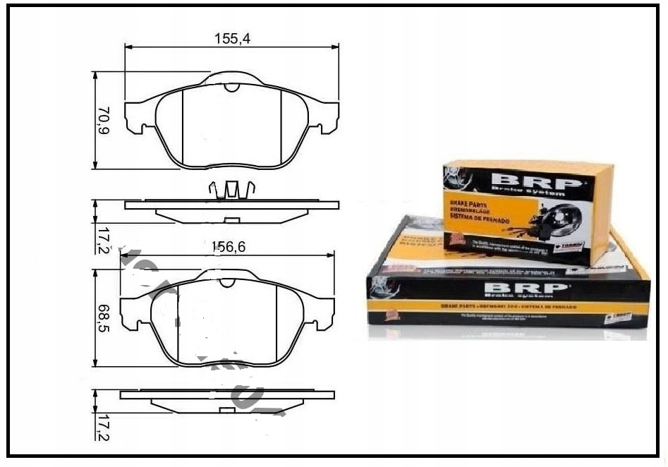 Klocki Hamulcowe Przód Renault Laguna II 2 Espace IV 4 Producent części BRP