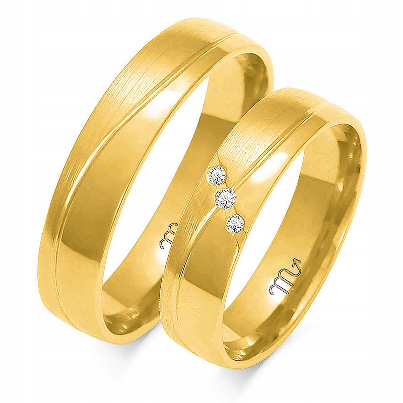 Zlaté Prsteny 14K 5 mm Brylant id A-215