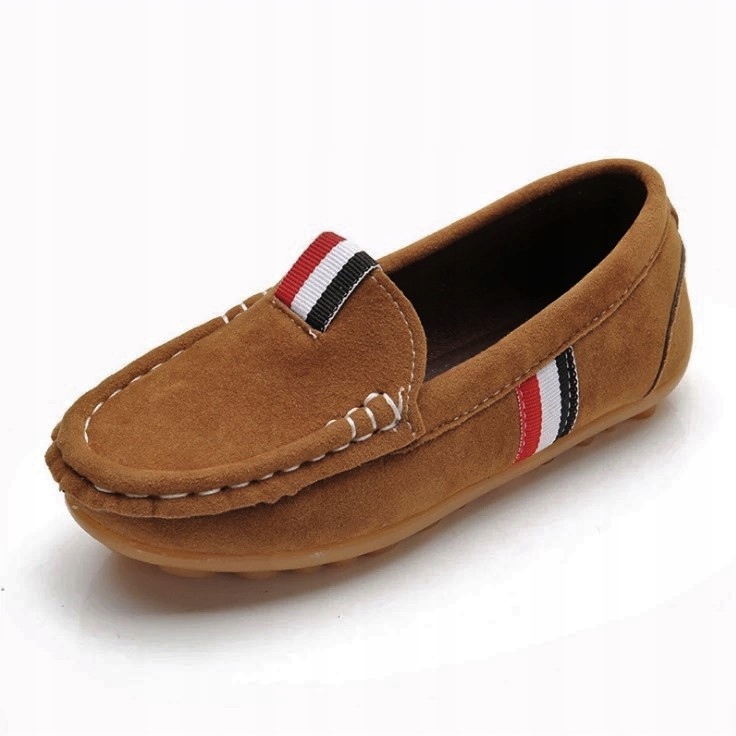 PÓŁBUTY MOKASYNY WSUWANE buty wizytowe chłopiece beżowe zamszowe 21cm r. 35 EAN (GTIN) 5904165146199