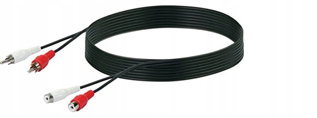 PRZEDŁUŻACZ 2 + 2 CINCH M/F 5 M SCHWAIGER CIK150 Stan opakowania oryginalne