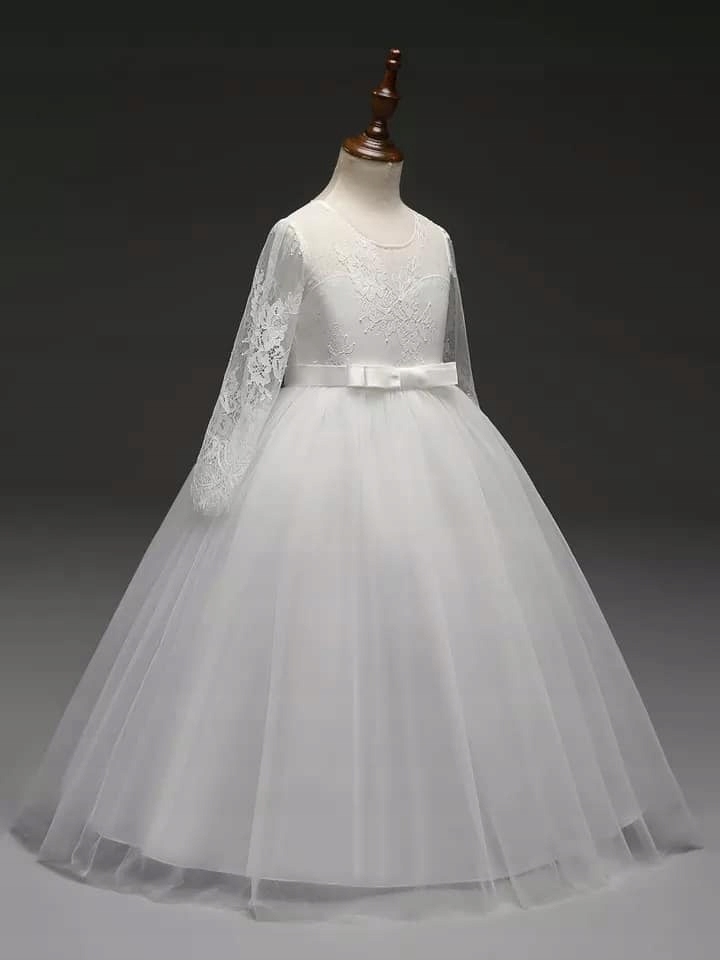 Suknia Wizytowa Komunijna Pokomunijna Ślub Bal Dostępne Kolor biały