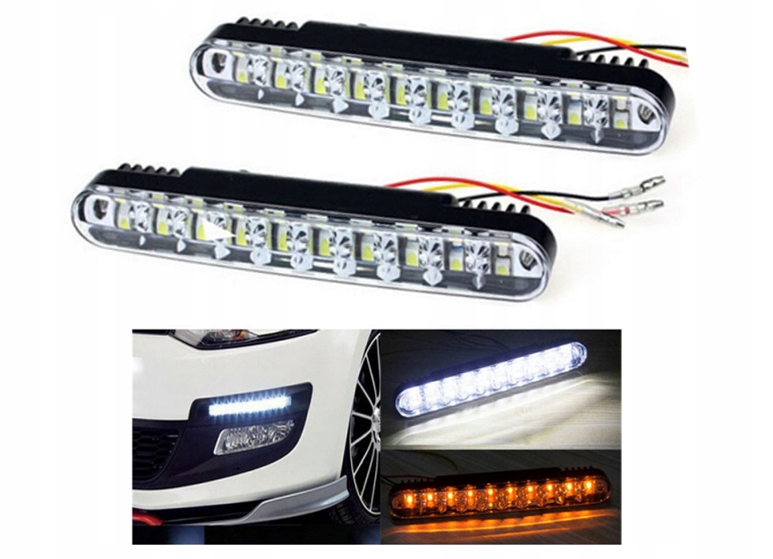 LAMPY LED SMD DO JAZDY DZIENNEJ Z KIERUNKOWSKAZAMI 7829572305 Allegro.pl