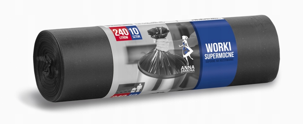 

Worki na śmieci Supermocne 240L 10szt Anna Zaradna