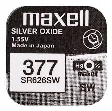 

1x bateria srebrowa Maxell SR626sw AG4 377 Sr 626
