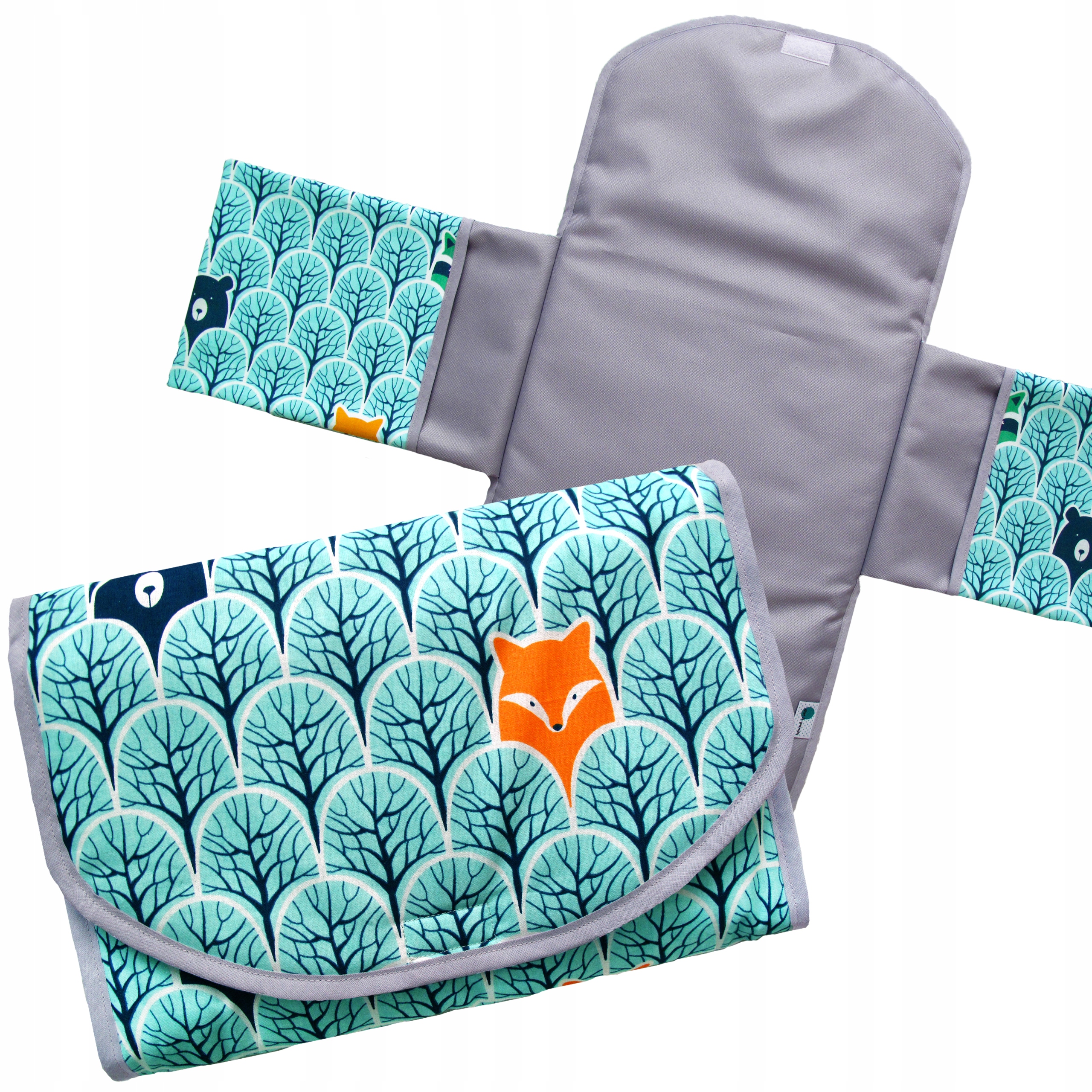 PRZEWIJAK podróżny WODOODPORNY kieszonki Wzory Kolor szary