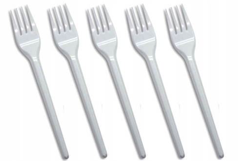 

Widelce Plastikowe Białe 100 Szt Jednorazowe Obiad