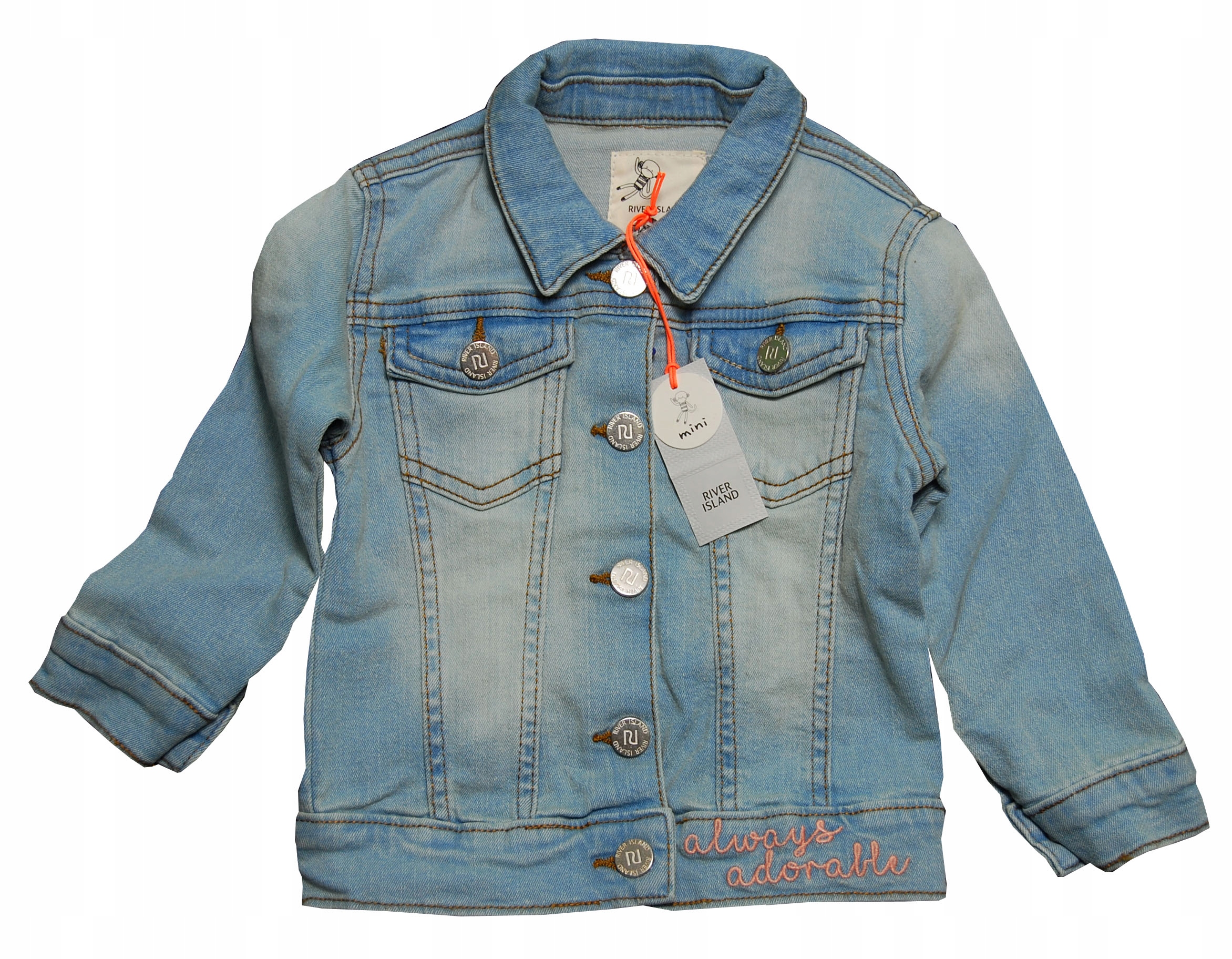 

River Island Jeansowa Kurteczka Napy rozm. 104cm