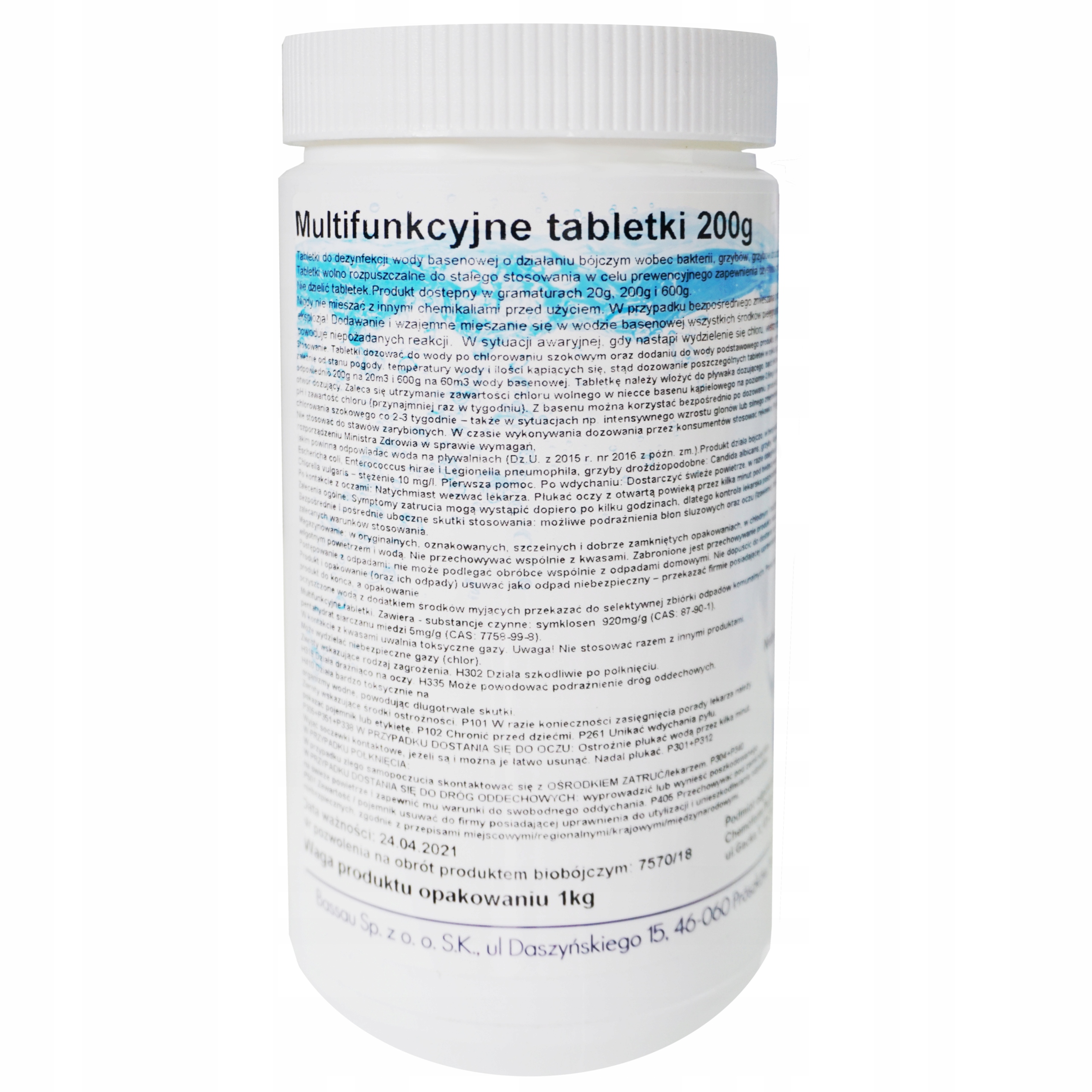 

Tabletki Multi Do Basenu Chlor Ph Minus Anty Glon
