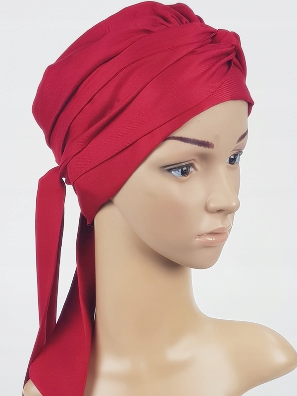 

Turban Chusta Ayliz czerwona turbany Eva Design