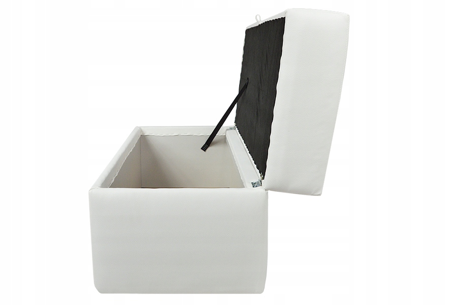 Pufa otwierana skrzynia eko skóra biała 75x40 Kolekcja PUFA 75X40 CM ZE SCHOWKIEM, PIKOWANA