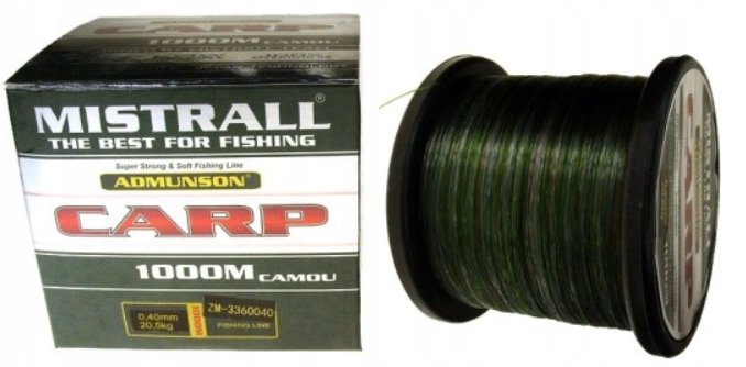 

Żyłka Mistrall Admunson Carp Camou 0,30mm 1000m