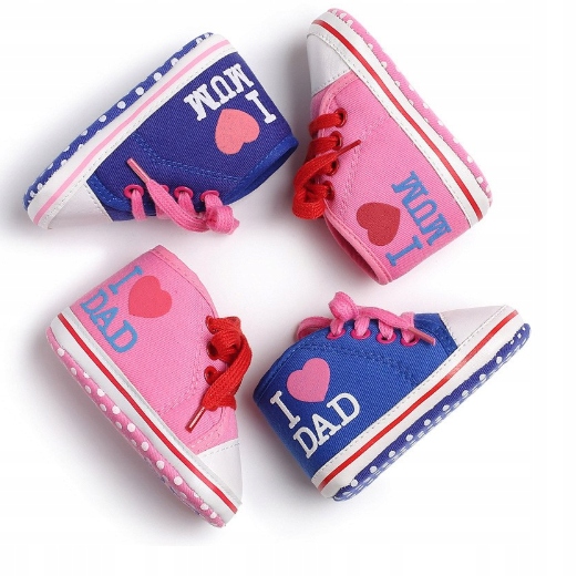 TRAMPKI NIEMOWLĘCE I LOVE MUM 6-12 MIESIĘCY Płeć chłopcy dziewczynki