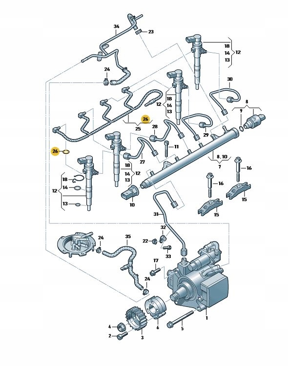 ORING PIERŚCIEŃ USZCZELNIAJĄCY ZIELONY SKODA Numer katalogowy części WHT 005 301