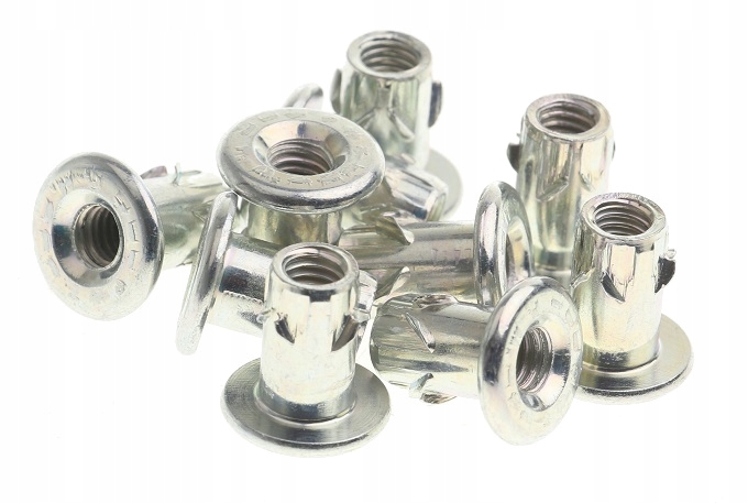 

Mufa Meblowa Wbijana Kołnierz Gwint M6 x 14 mm 10x