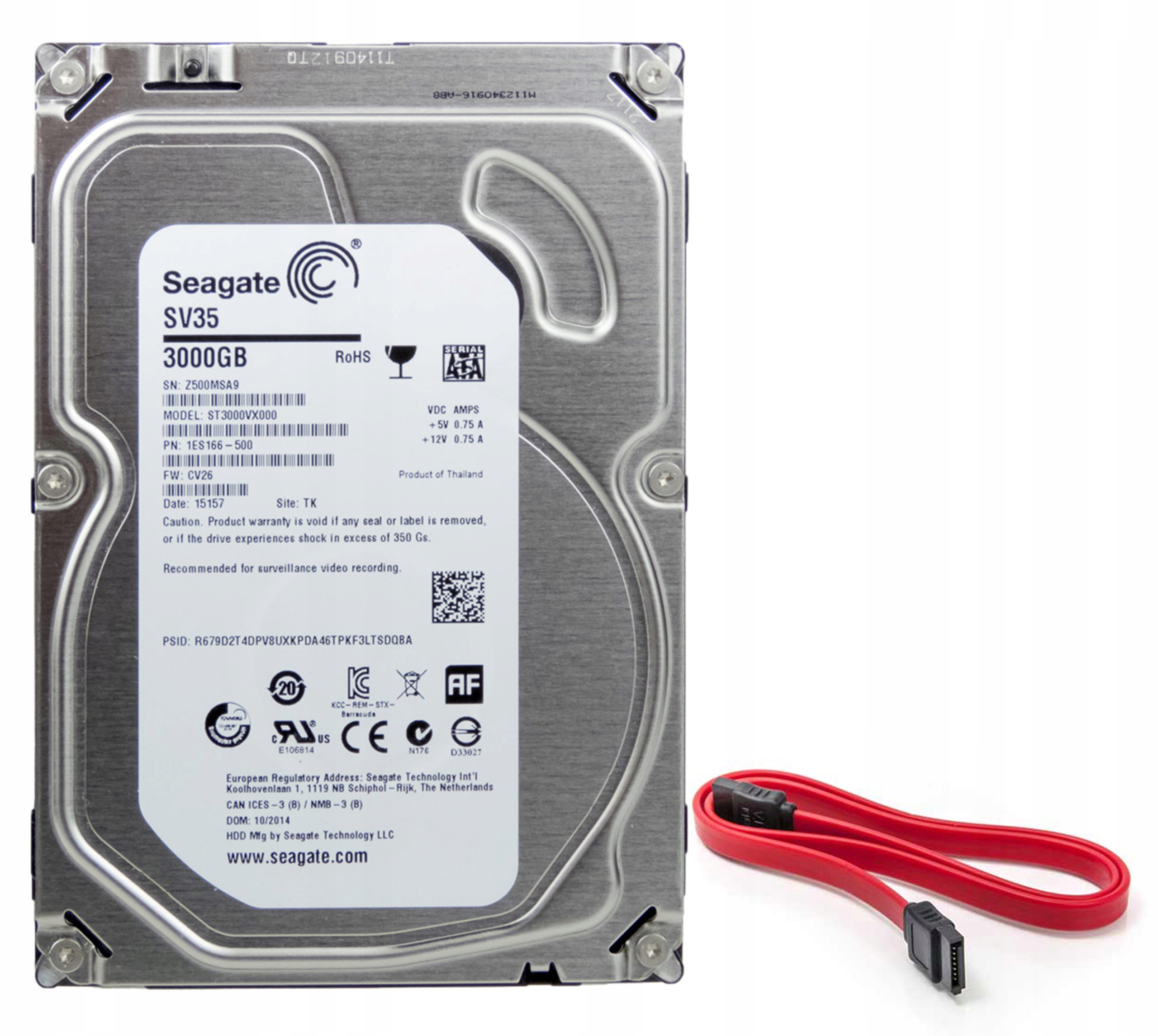 

Seagate 3TB Surveillance SV35 ST3000VX000 Sata III