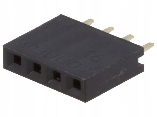 

ZL262-4SG Gniazdo Kołkowe Żeńskie 4 Pin 1x4 E4824