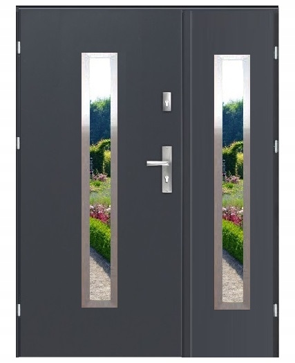 Vnější Ocelové Dvoukřídlé Dveře Future 02