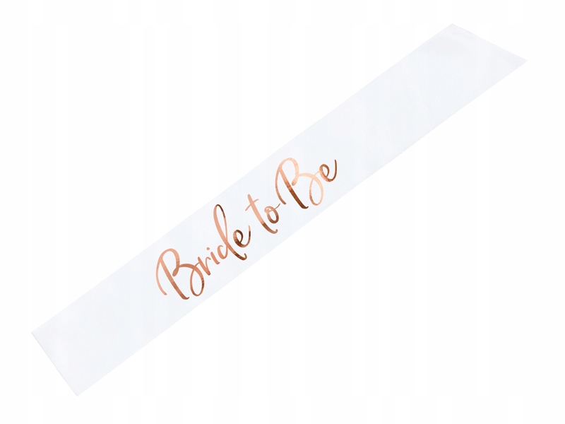 

Szarfa na wieczór panieński Bride To Be rosegold