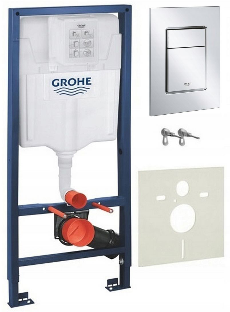 

Stelaż Grohe Rapid+wc Przycisk+wsporniki+rury+mata