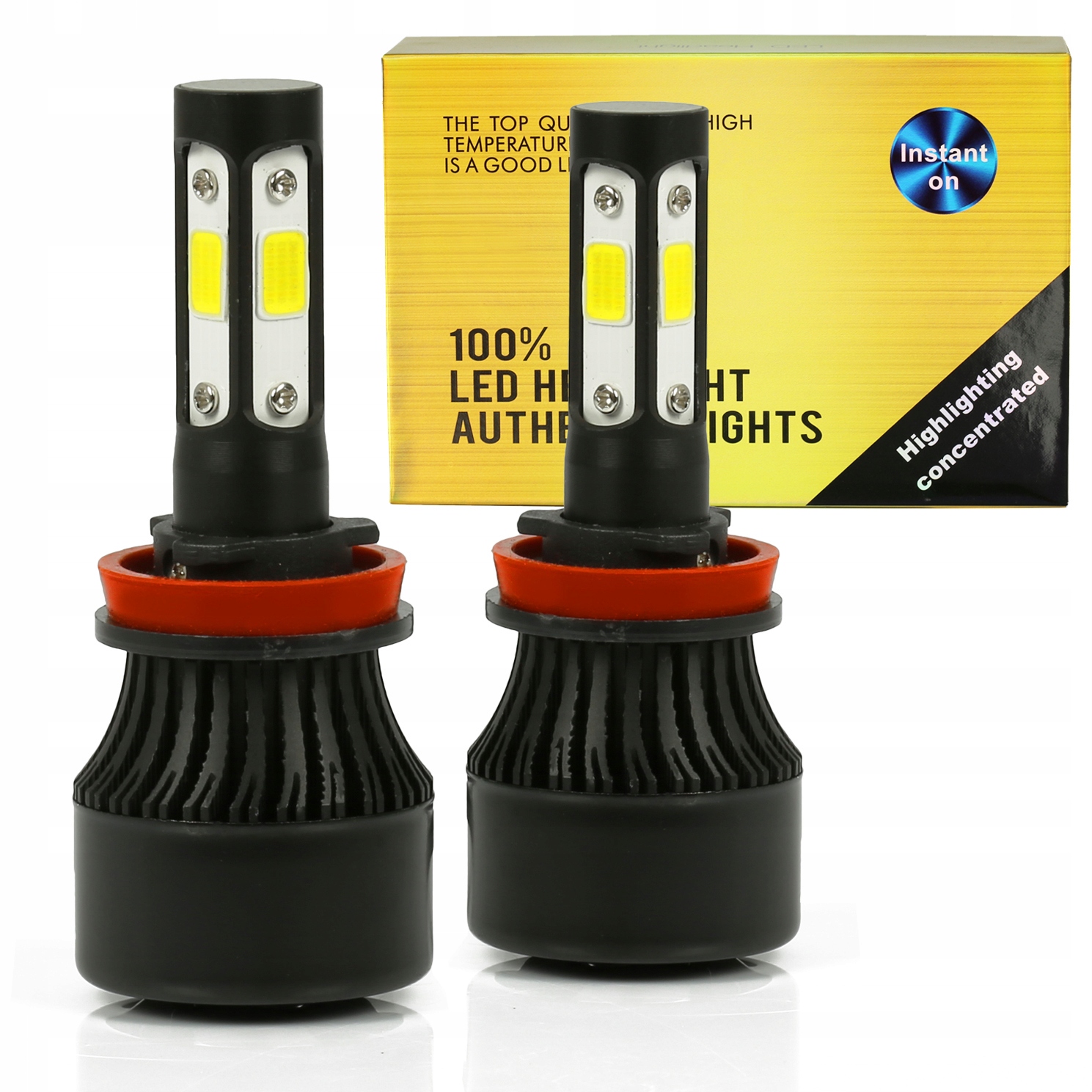 

Żarówki Led H11 S4 360° Cob 80W 16000lm Ultra