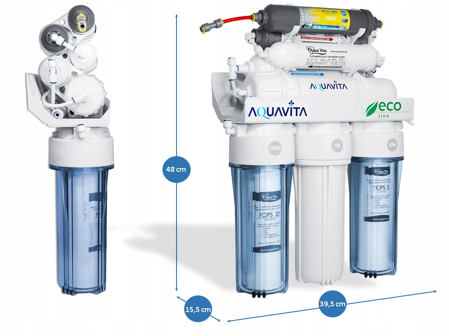 Osmoseur domestique 8 étapes de filtration RO8 AQUA VITA BIO GRD