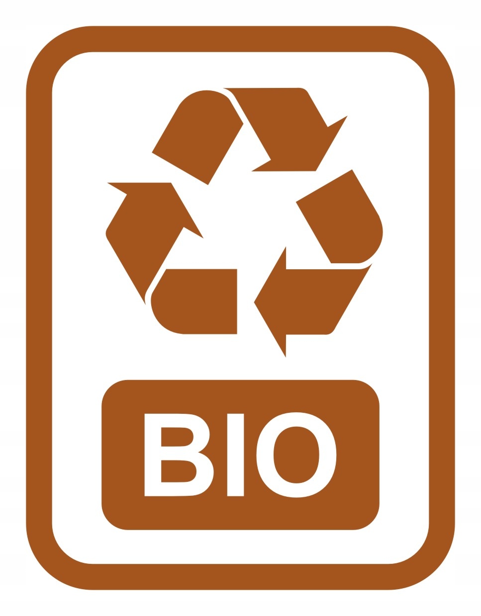 

Naklejka Na Kosze Kontener Na Śmieci Bio 20x15