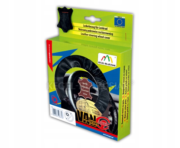 POKROWIEC SKÓRZANY NA KIEROWNICĘ VAN DEL. 40-42cm Producent Kegel-Błażusiak