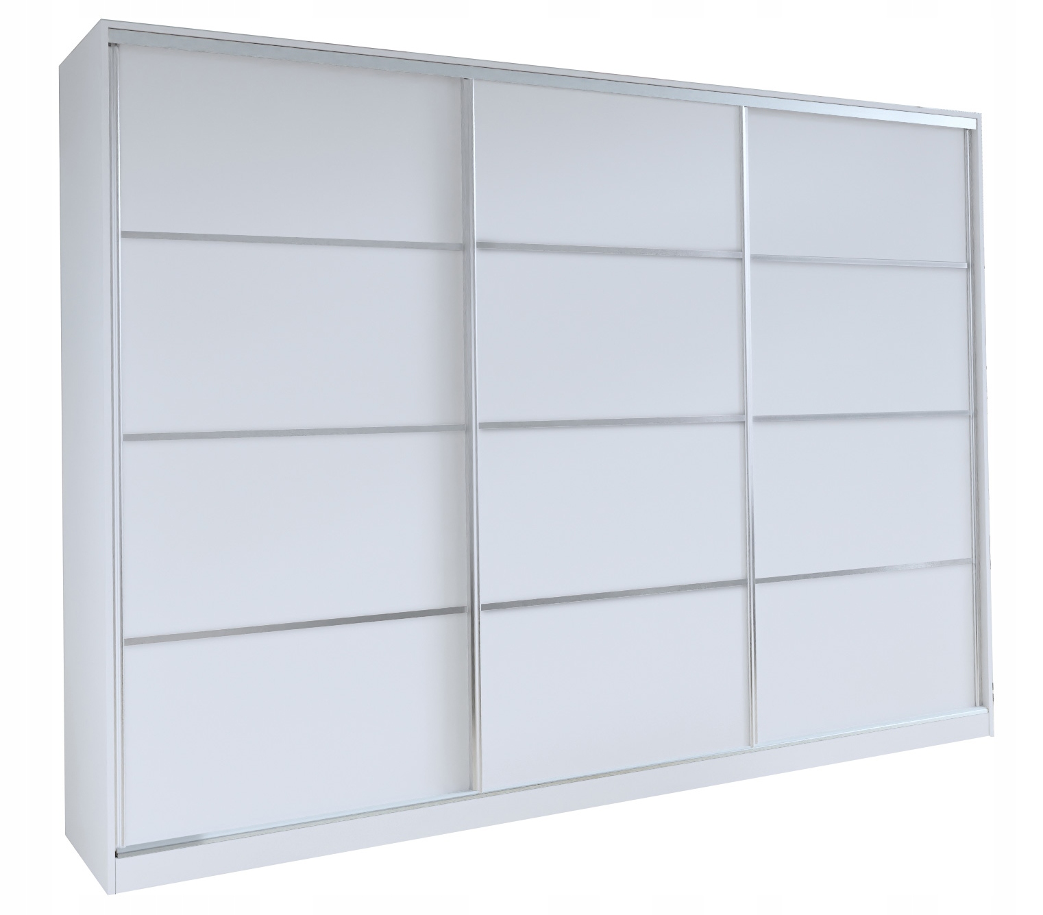 Szafa przesuwna TOP 280CM szuflady Biała