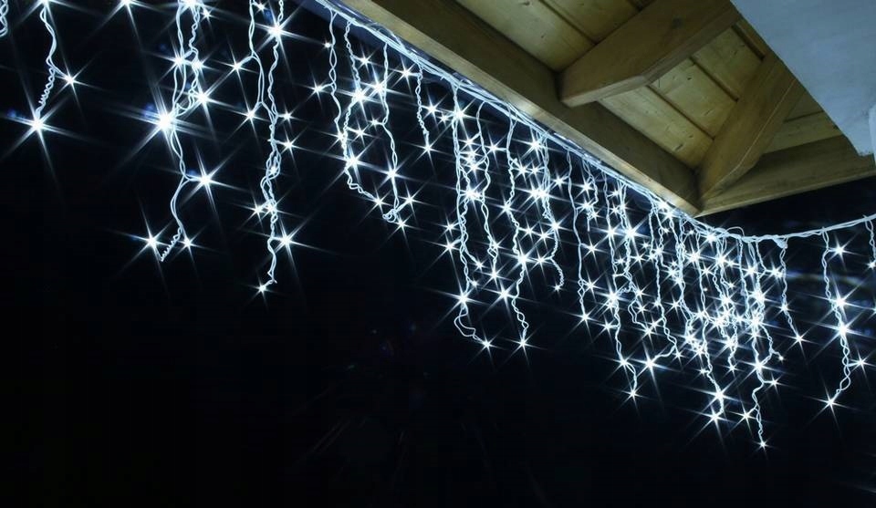 

Sople 100 Led 4,5m Kurtyna Girlandy Białe Zimne