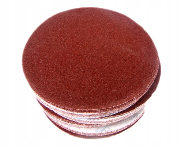 PAPIER ŚCIERNY DYSK KRĄŻEK NA RZEP 125MM OPAKOWANIE 50 SZT P40-180