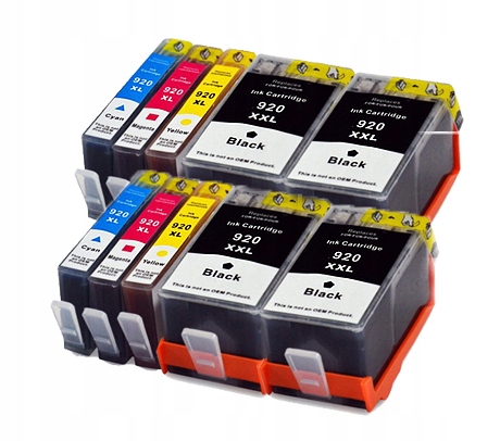 

10x Tusze Do Drukarki Hp Officejet 6500A Plus Chip