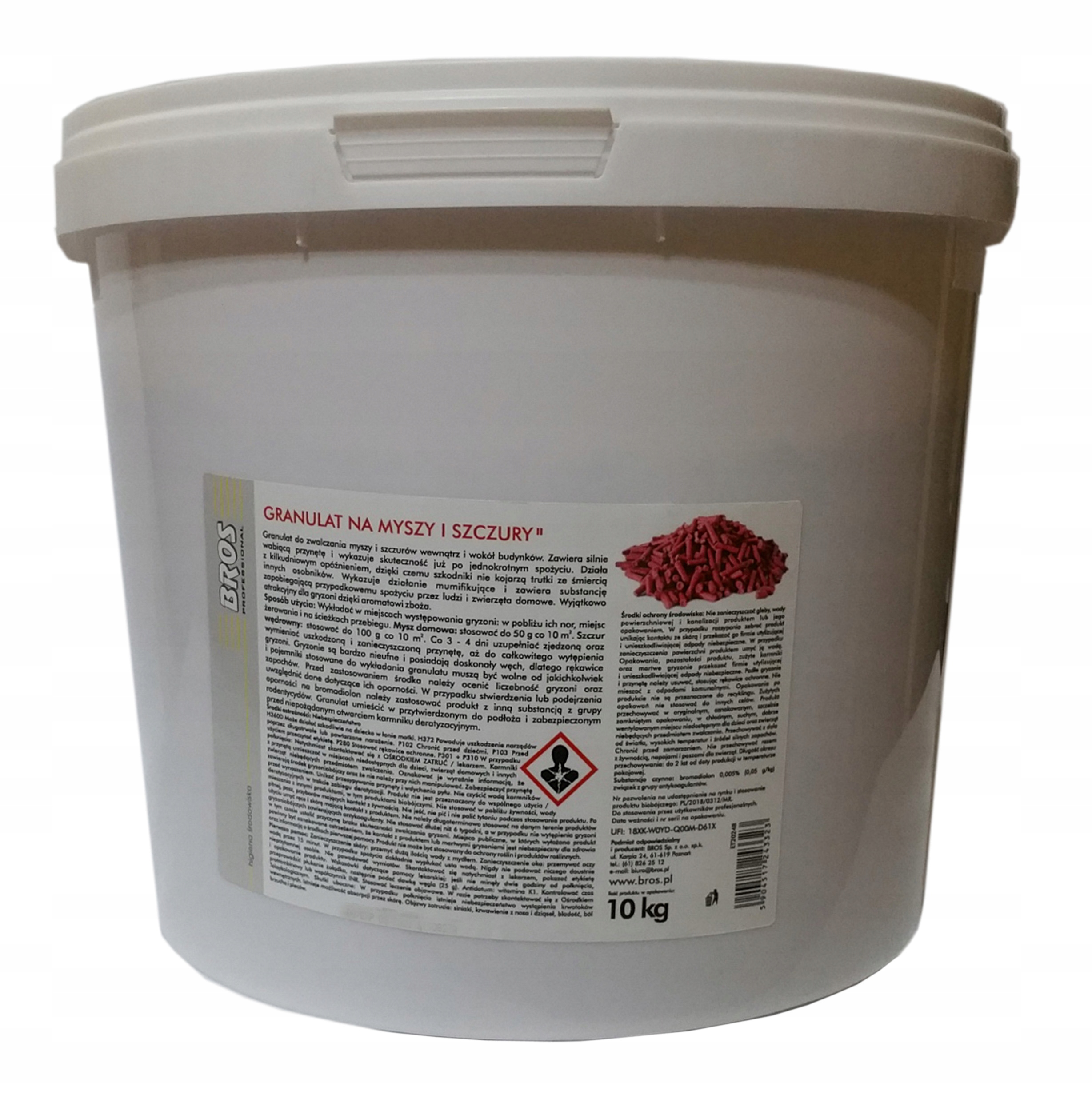 

Bros 10kg trutka granulat na myszy szczury