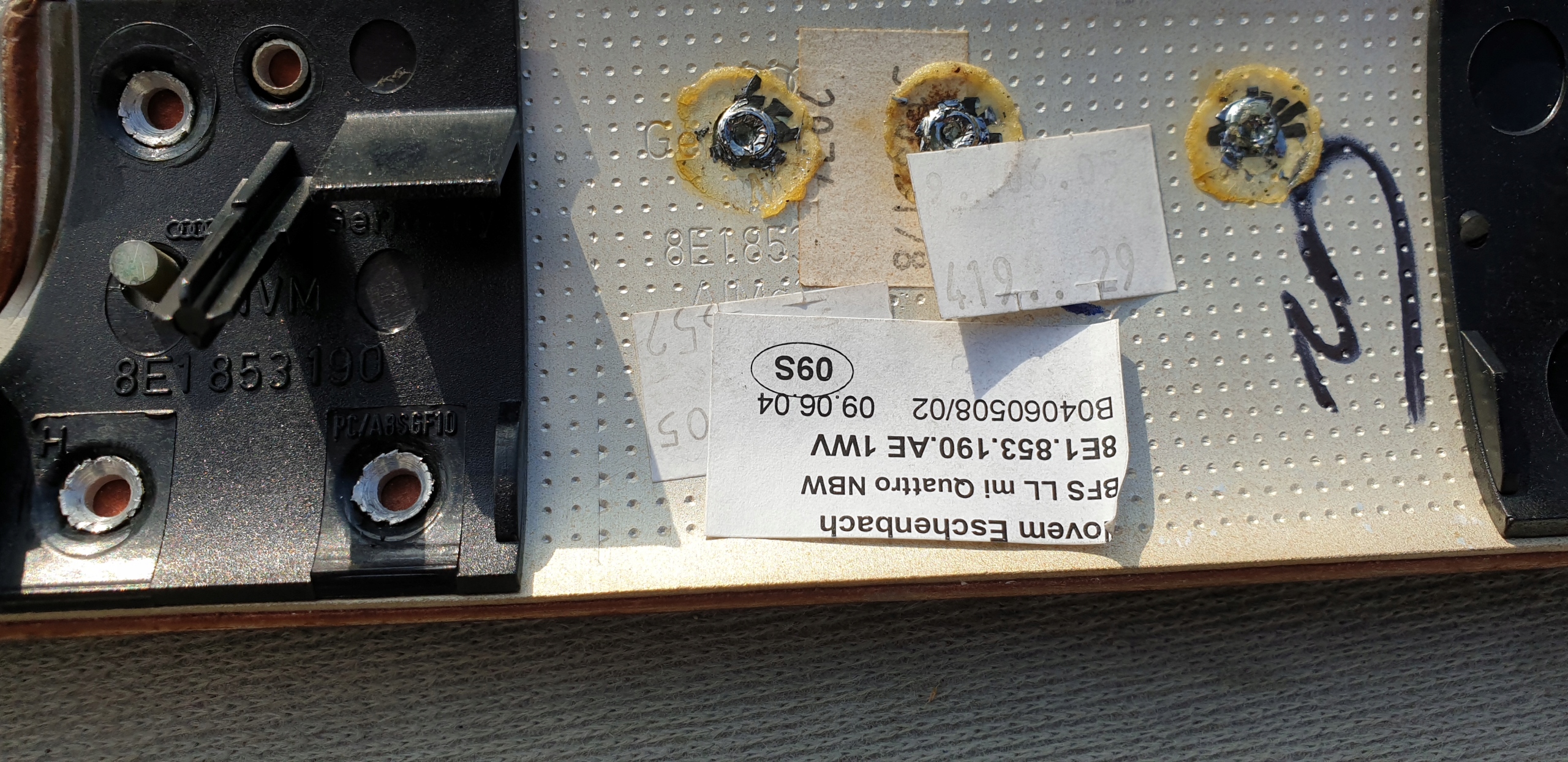 молдинг двери декор Audi A4 B7 2005-