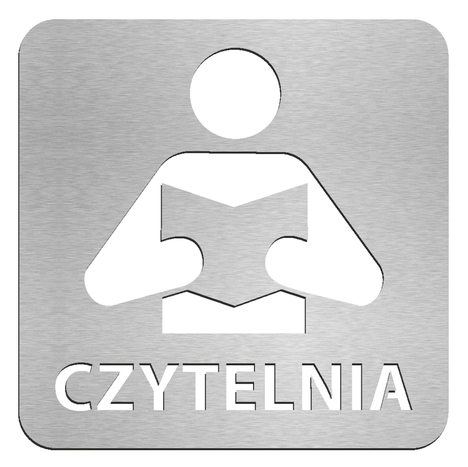 

Piktogram, Tabliczka, znak, Czytelnia Fv