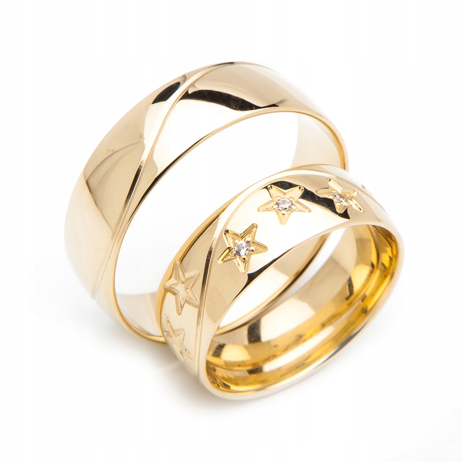 Złote Obrączki DIAMENTY MODEL OE-294 Marka Inna marka