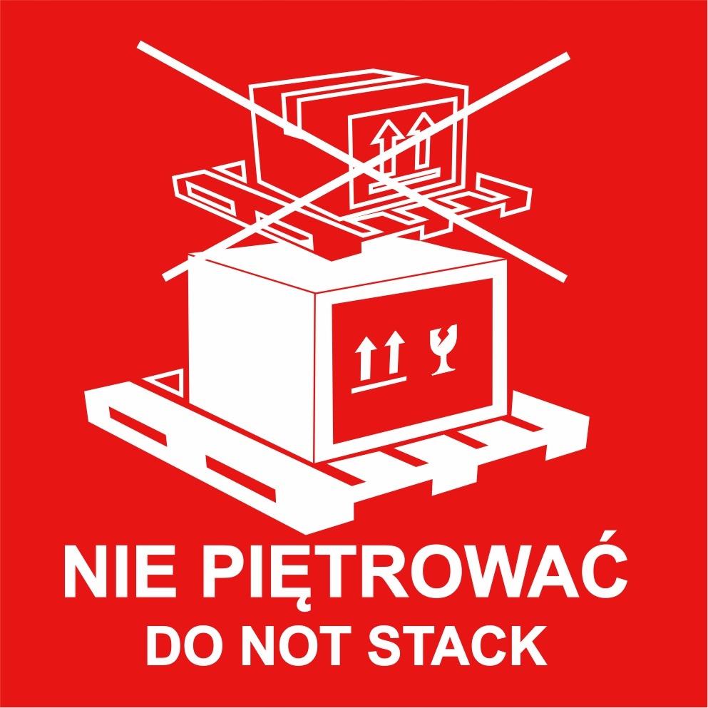 

Nie Piętrować paczki palety etykiety naklejkix1000